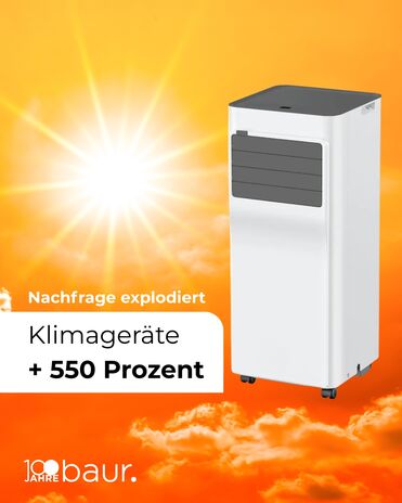 Neben Klimageräten legten auch Ventilatoren, Bodemode und Swimmingpools und dreistellig zu