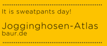 It's sweatpants day! Jogginghosen bleiben auf Erfolgskurs